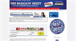 Desktop Screenshot of bargainsheet.net