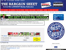 Tablet Screenshot of bargainsheet.net